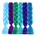 Wholesale 24 inch Jumbo Braiding Hair 100g Sample Hair  Crochet Pre Braided Synthetic Hair Extensions
